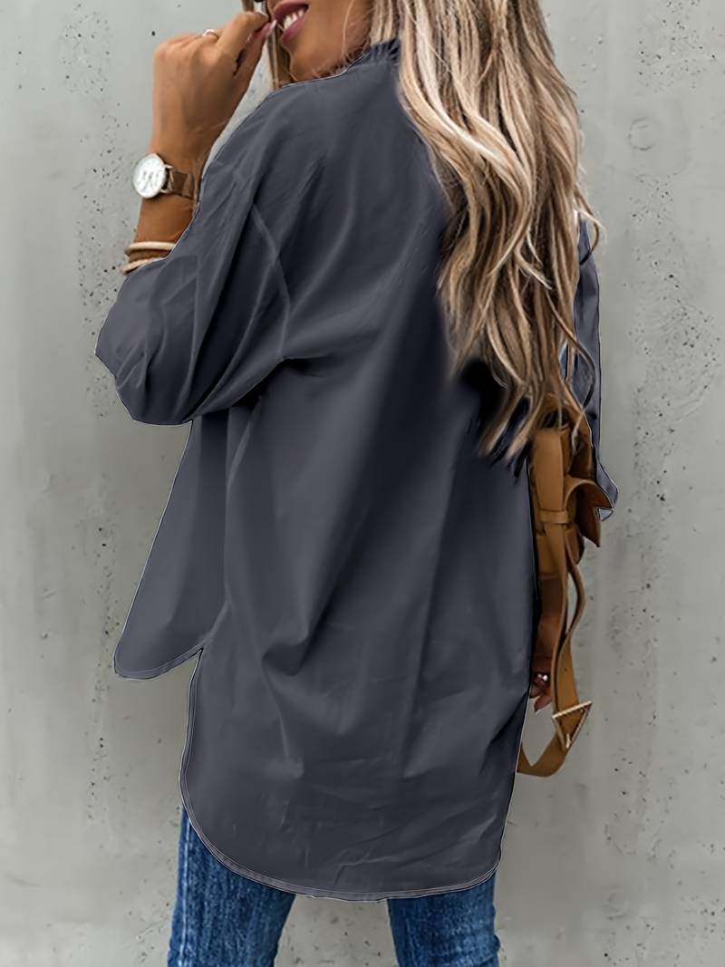 Romaine - loose long-sleeved pocket shirt