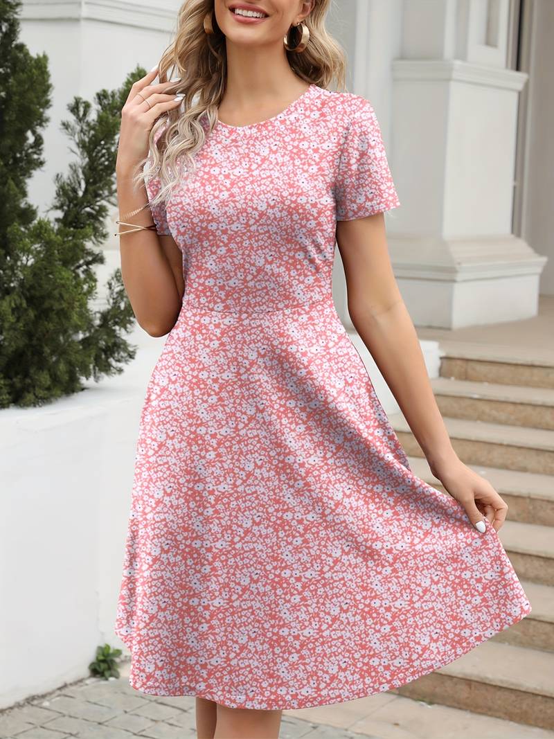 Vannesa | Women's Vintage Floral Print Dress