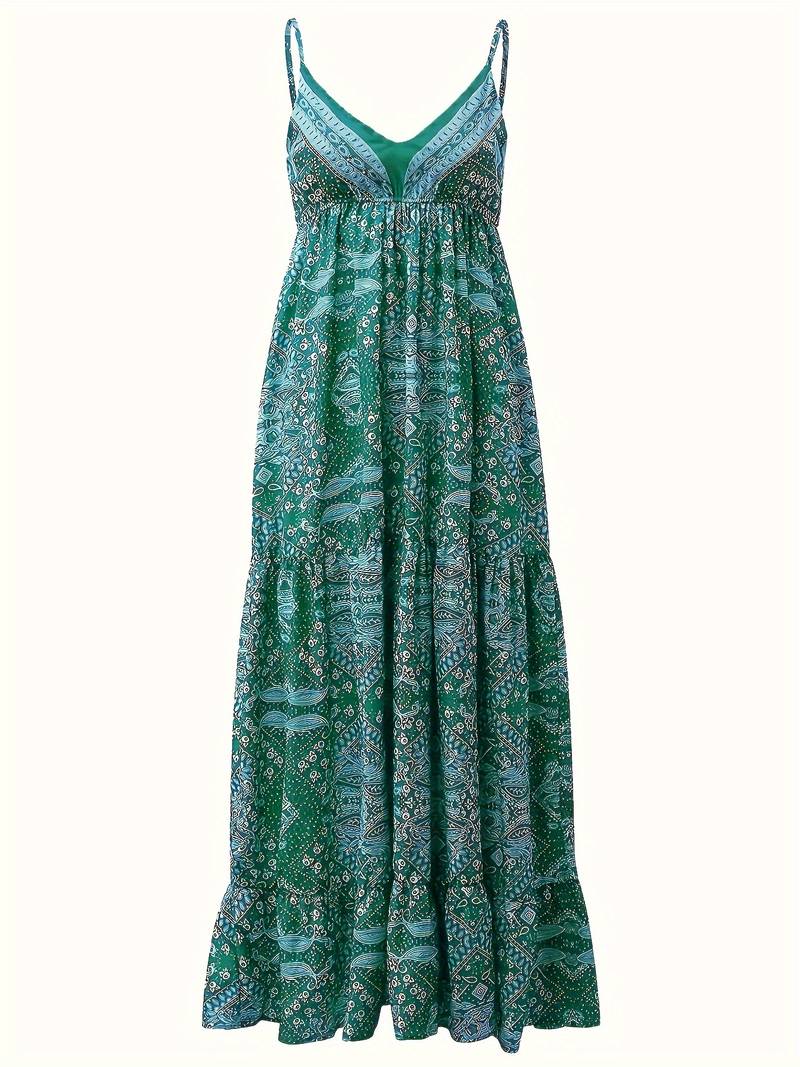 Yeva - Bohemian-style maxi dress with ethnic print