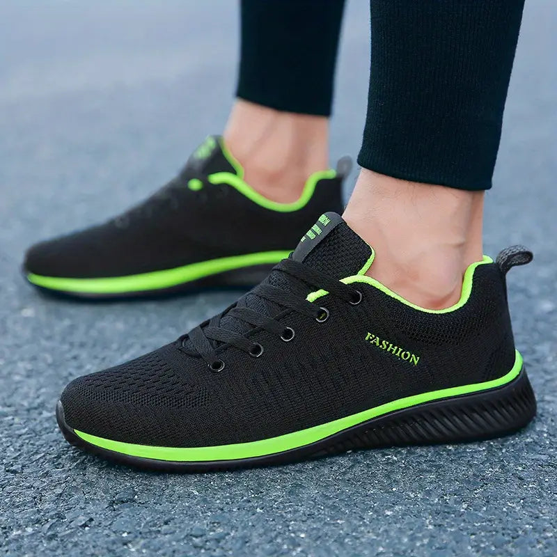 Simon - Sporty running shoes in knit