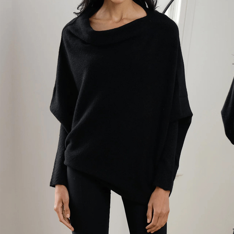 Quintra | Comfy Sweater with elegant trim at the shoulder