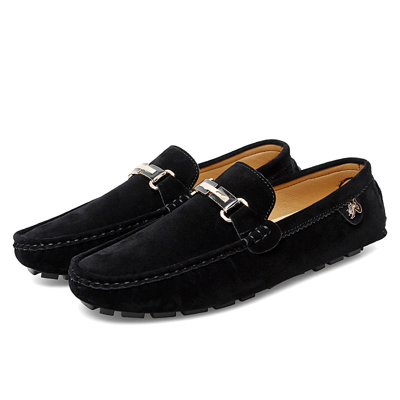 Toby - Elegant leather loafer moccasins