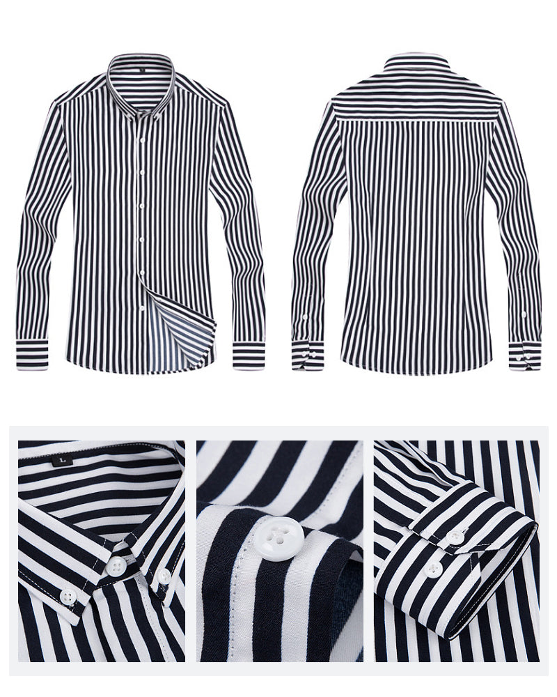 Terrell - Vertical striped shirt