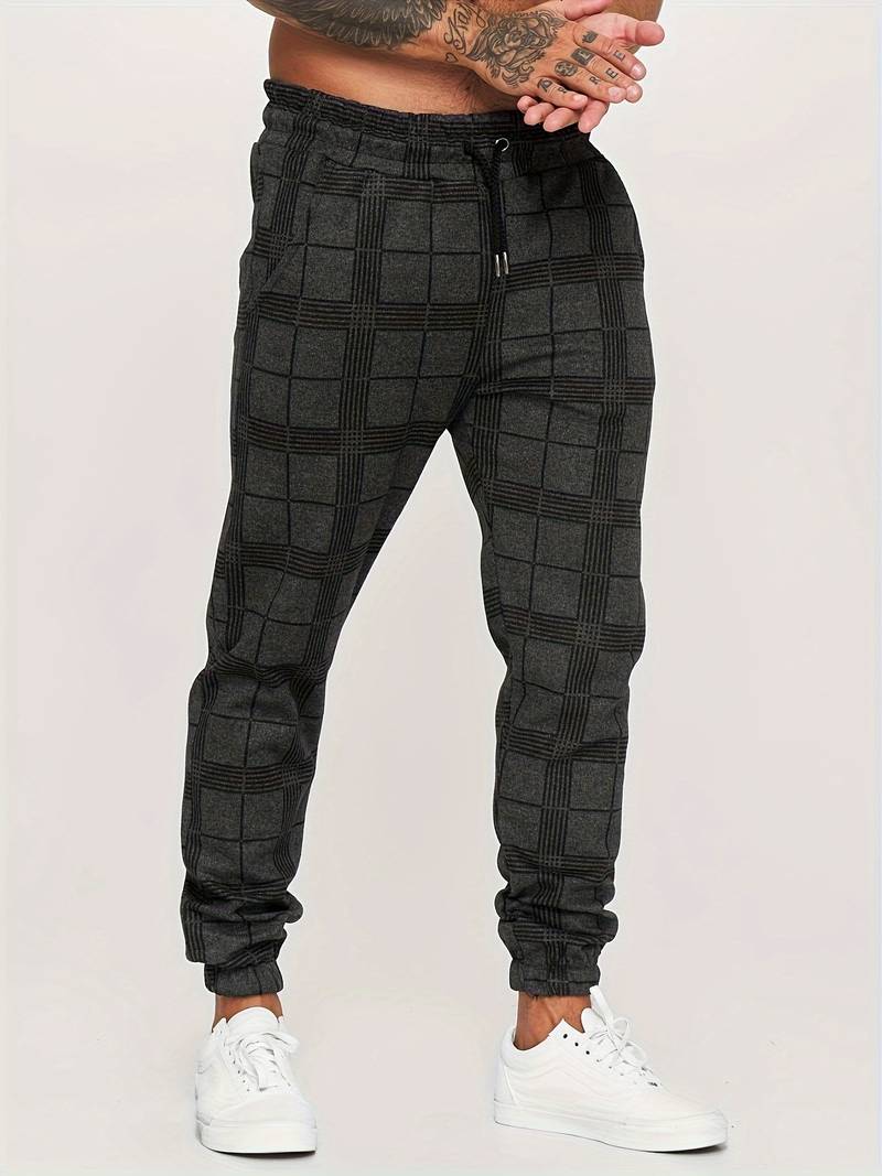 Stefano Checkered Sweatpants