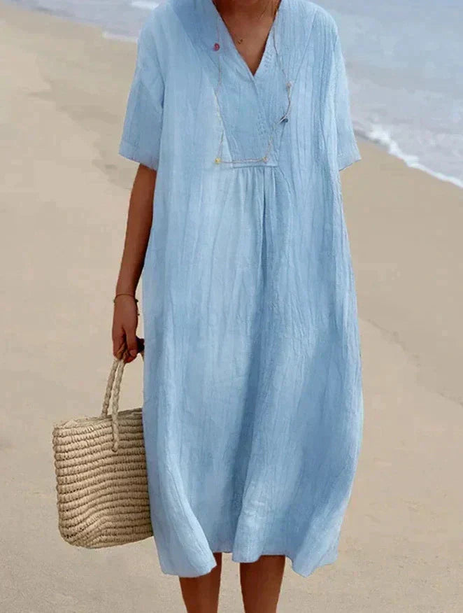 Zanda's - summer dress made of cotton and linen