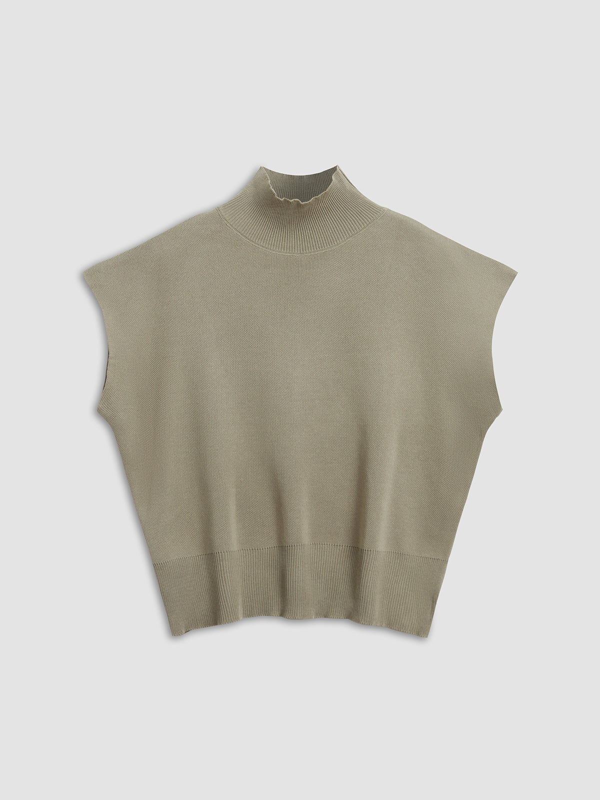 Women's Sweater Vest - Soft Knit - High Neck - Sleeveless Pullover - Versatile Fit