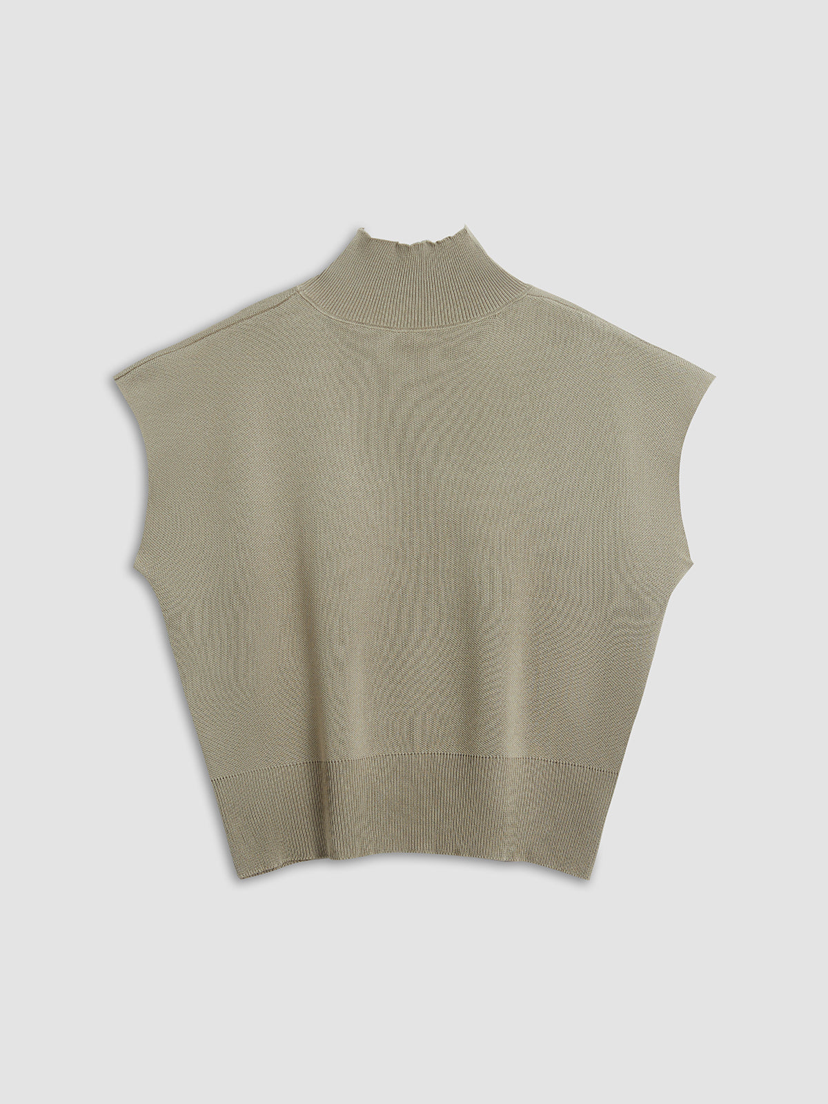 Women's Sweater Vest - Soft Knit - High Neck - Sleeveless Pullover - Versatile Fit