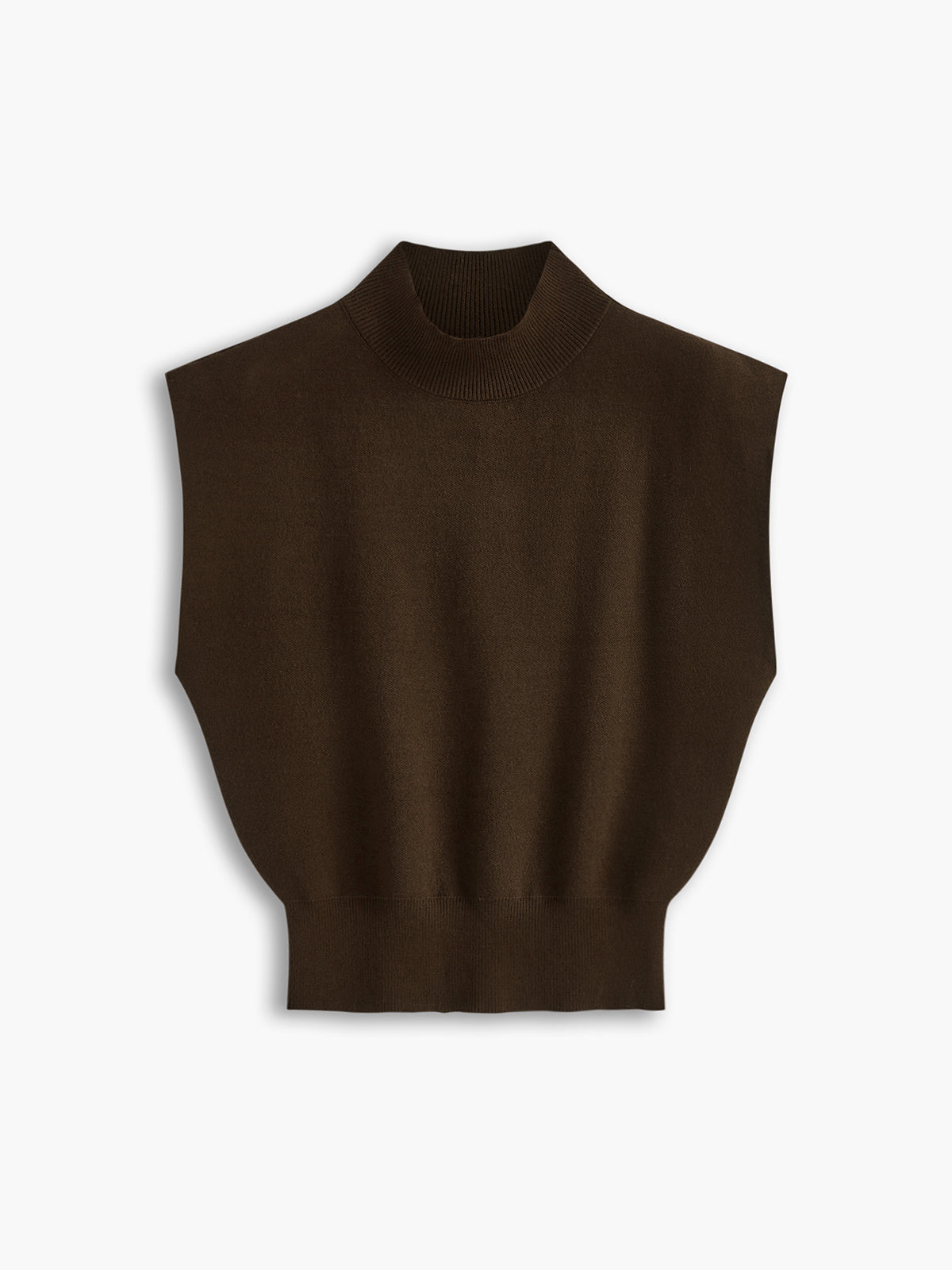 Women's Sweater Vest - Soft Knit - High Neck - Sleeveless Pullover - Versatile Fit