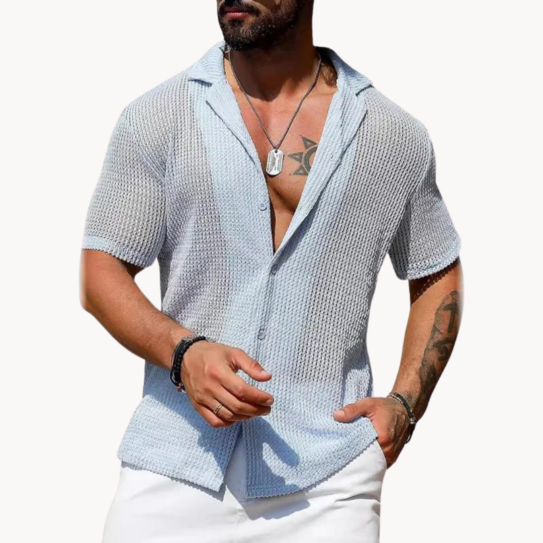 Henry - Hollow body knitted shirt