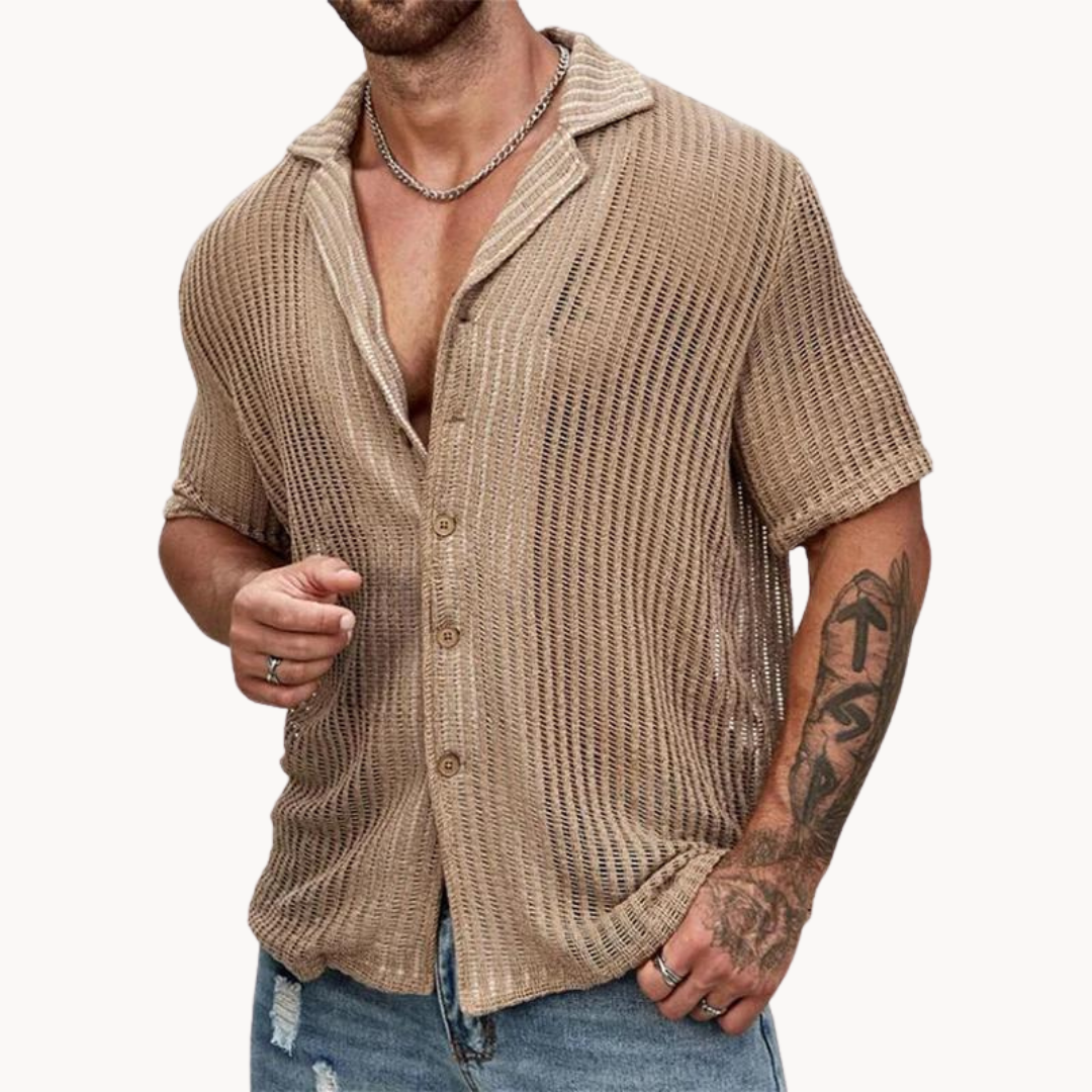 Henry - Hollow body knitted shirt