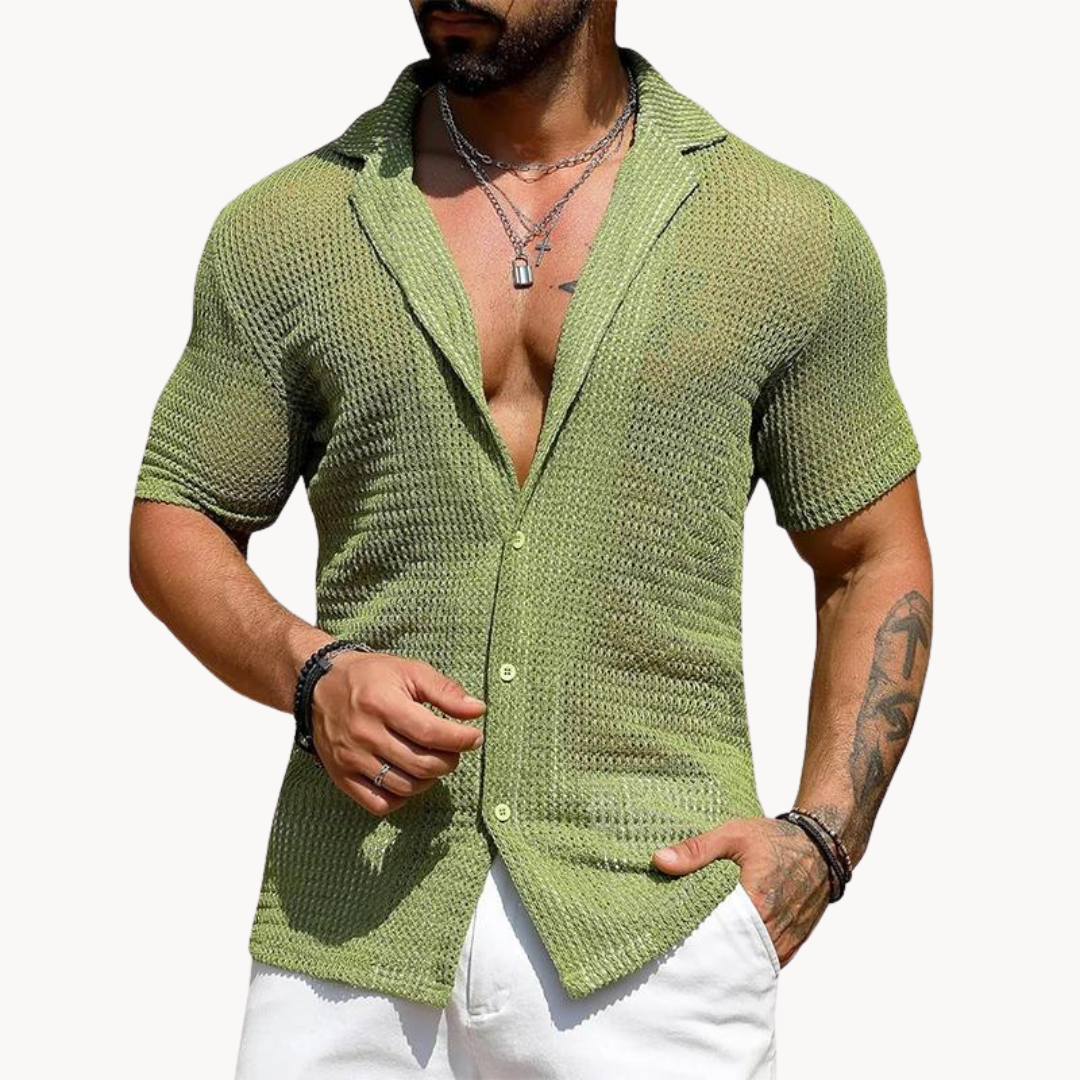 Henry - Hollow body knitted shirt