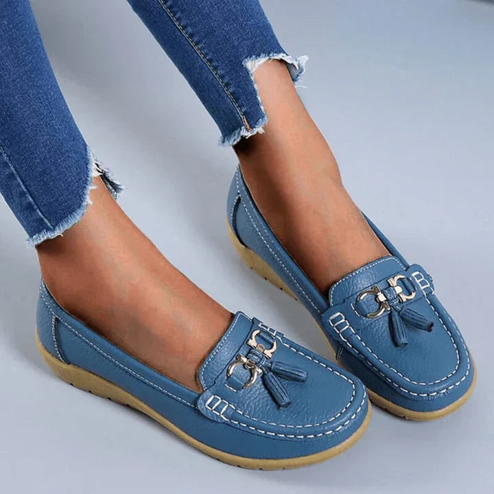 Lou - orthopedic leather moccasins