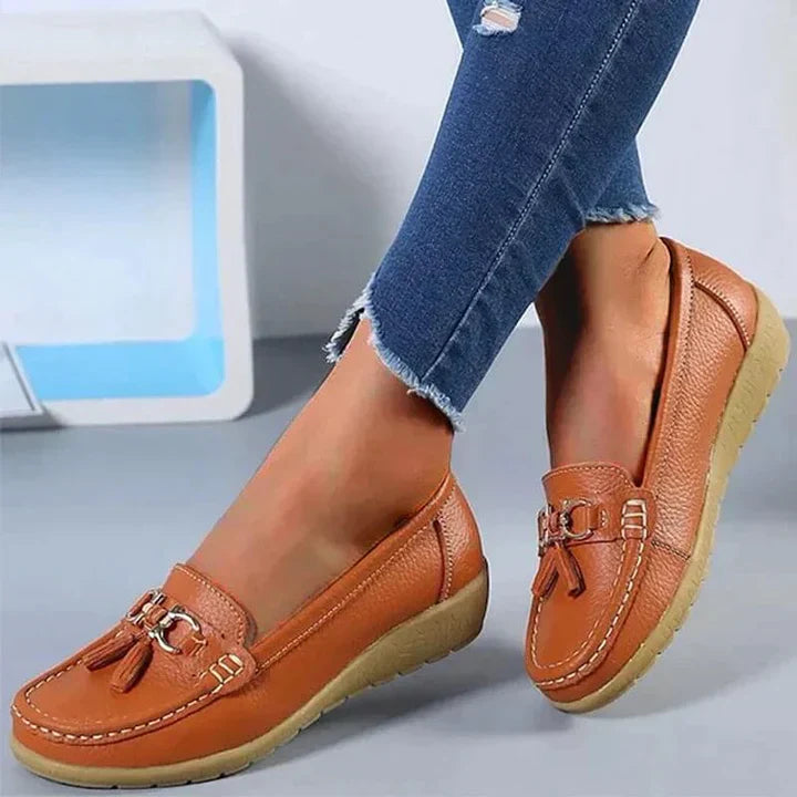 Lou - orthopedic leather moccasins