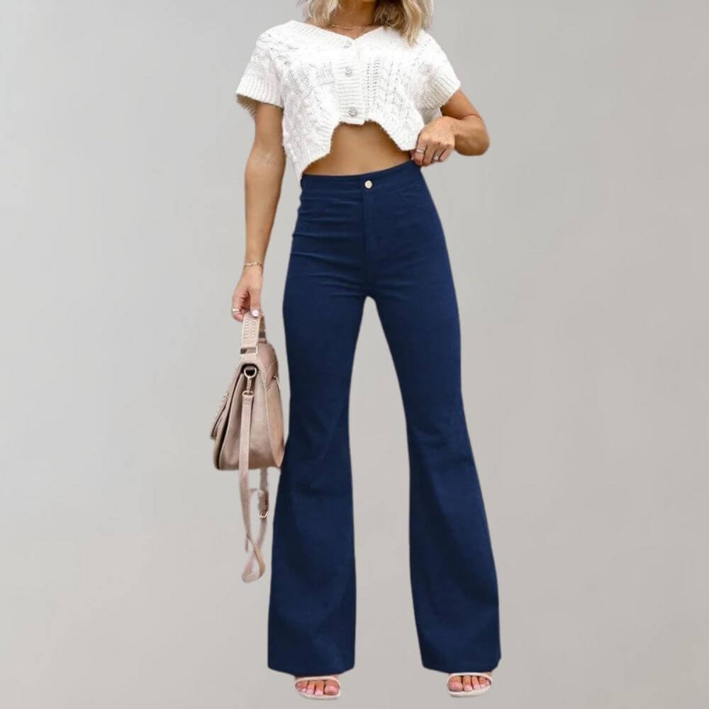 Noemi - Flare trousers in corduroy