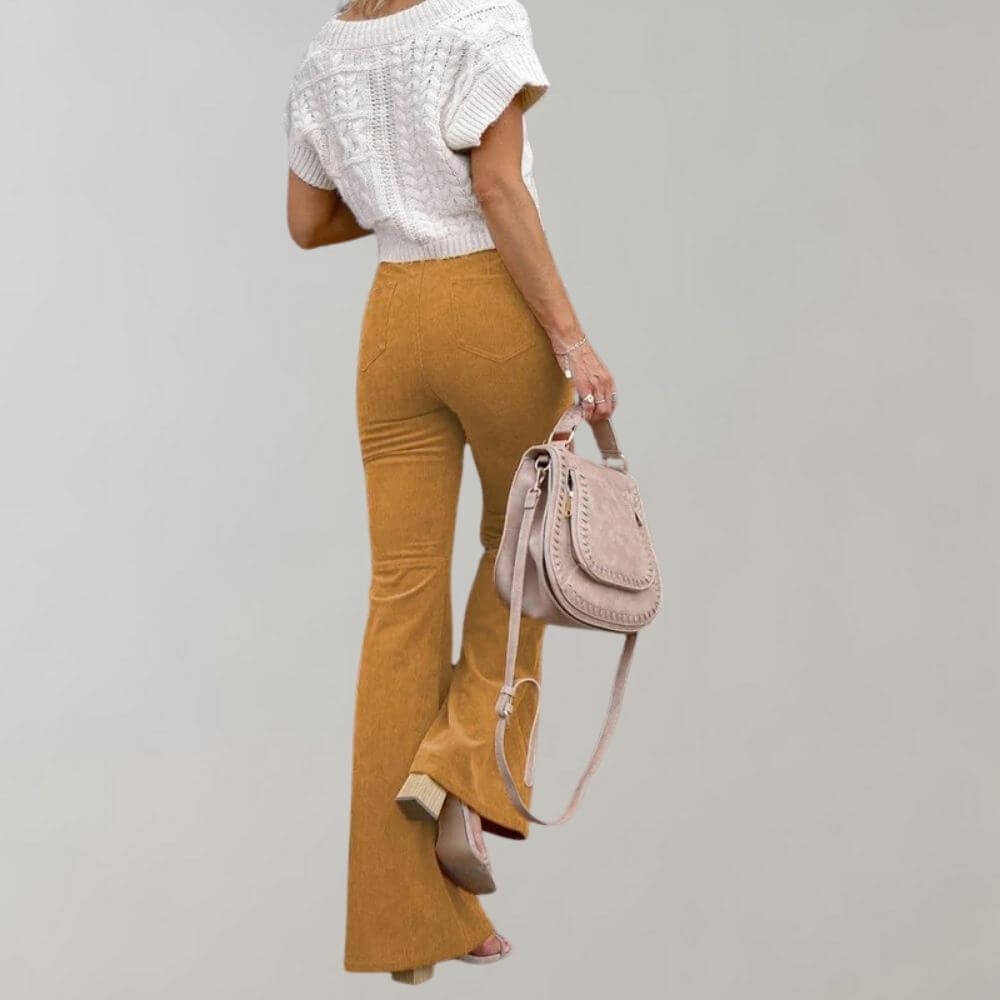 Noemi - Flare trousers in corduroy