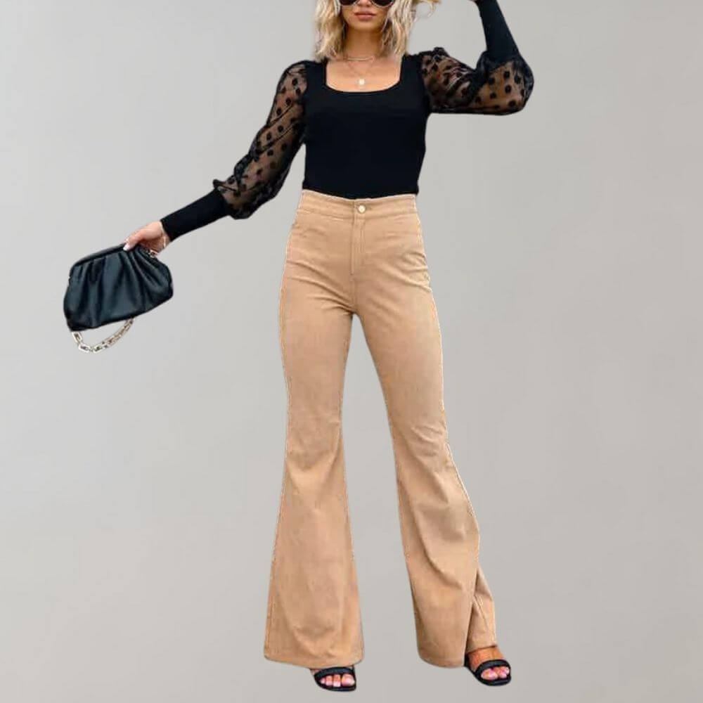 Noemi - Flare trousers in corduroy