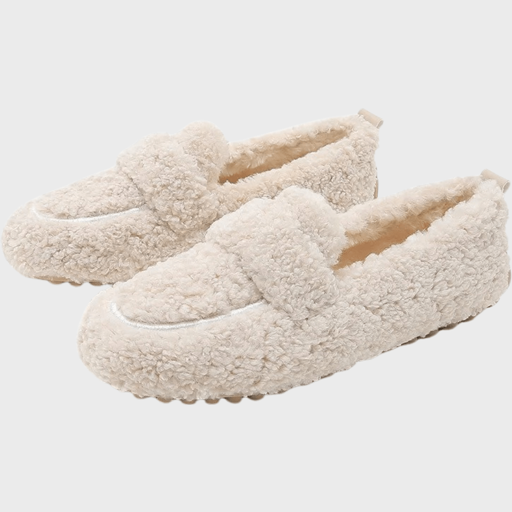 Minnie - Soft Plush Loafers - Casual - Plush - Ideal for Winter