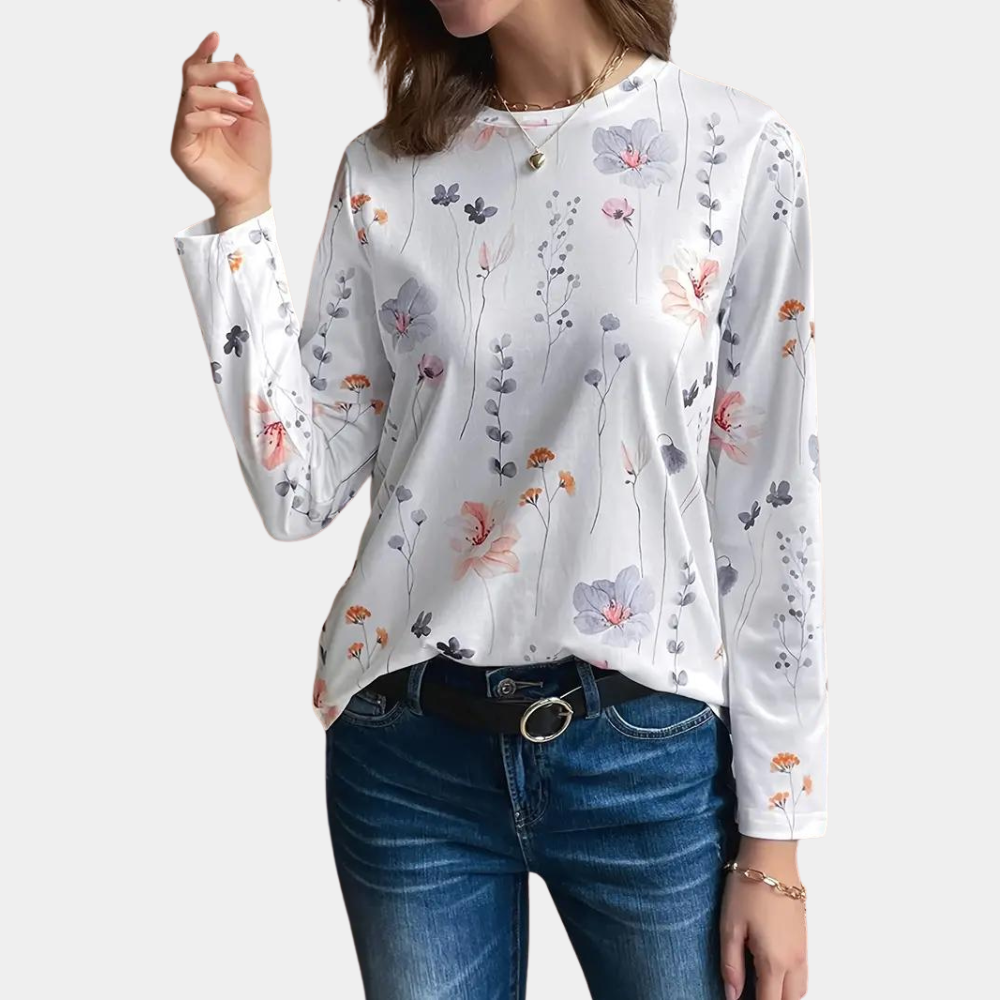 Ulla - Women's floral blouse