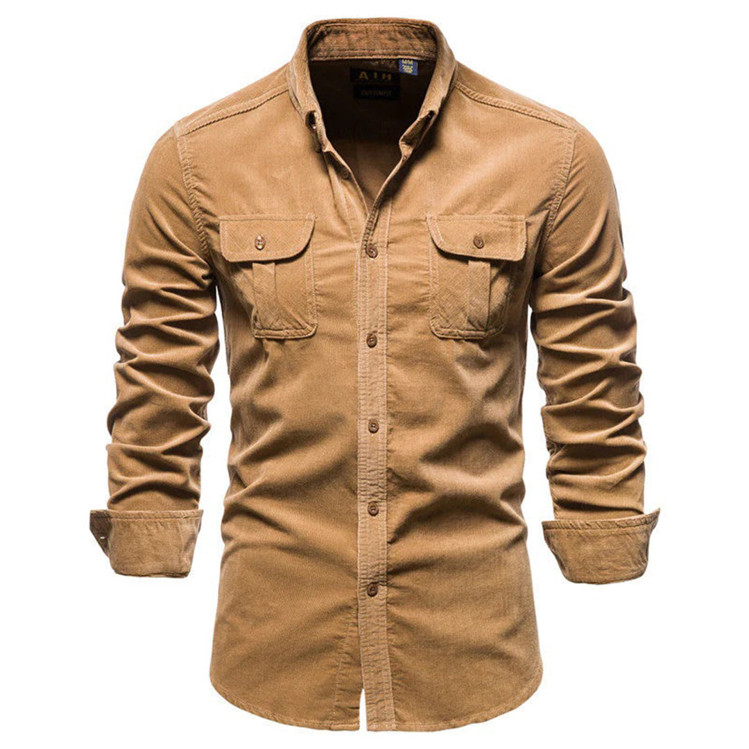 Fabio - Men's corduroy shirt for autumn and winter