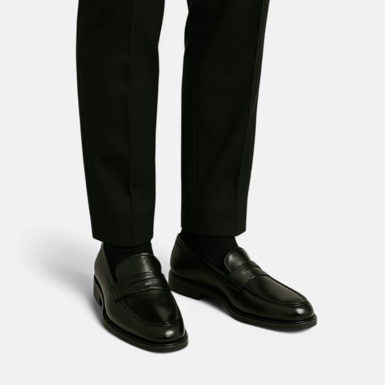 Monacogents | Men's Luxury Leather Loafers – Formal Slip-On Dress Shoes