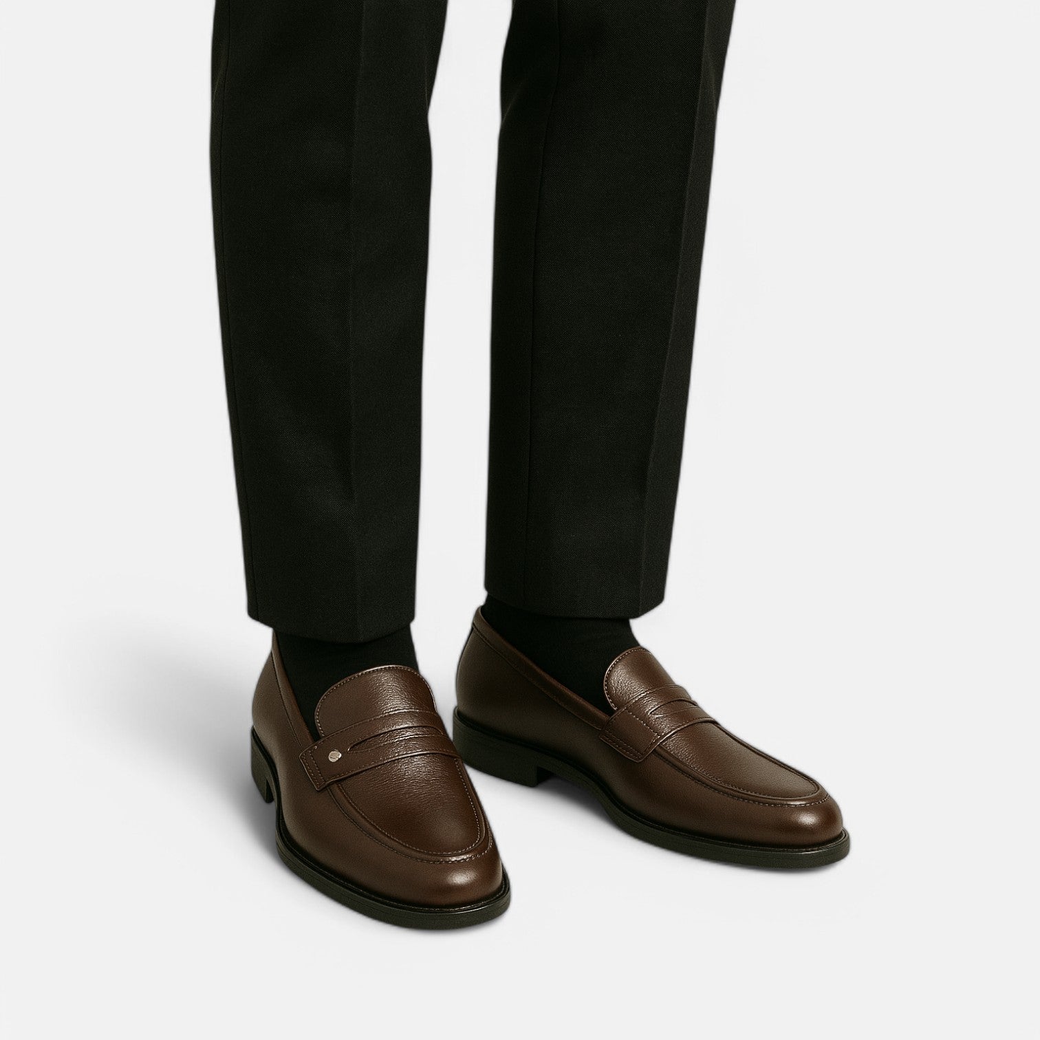 Monacogents | Men's Luxury Leather Loafers – Formal Slip-On Dress Shoes