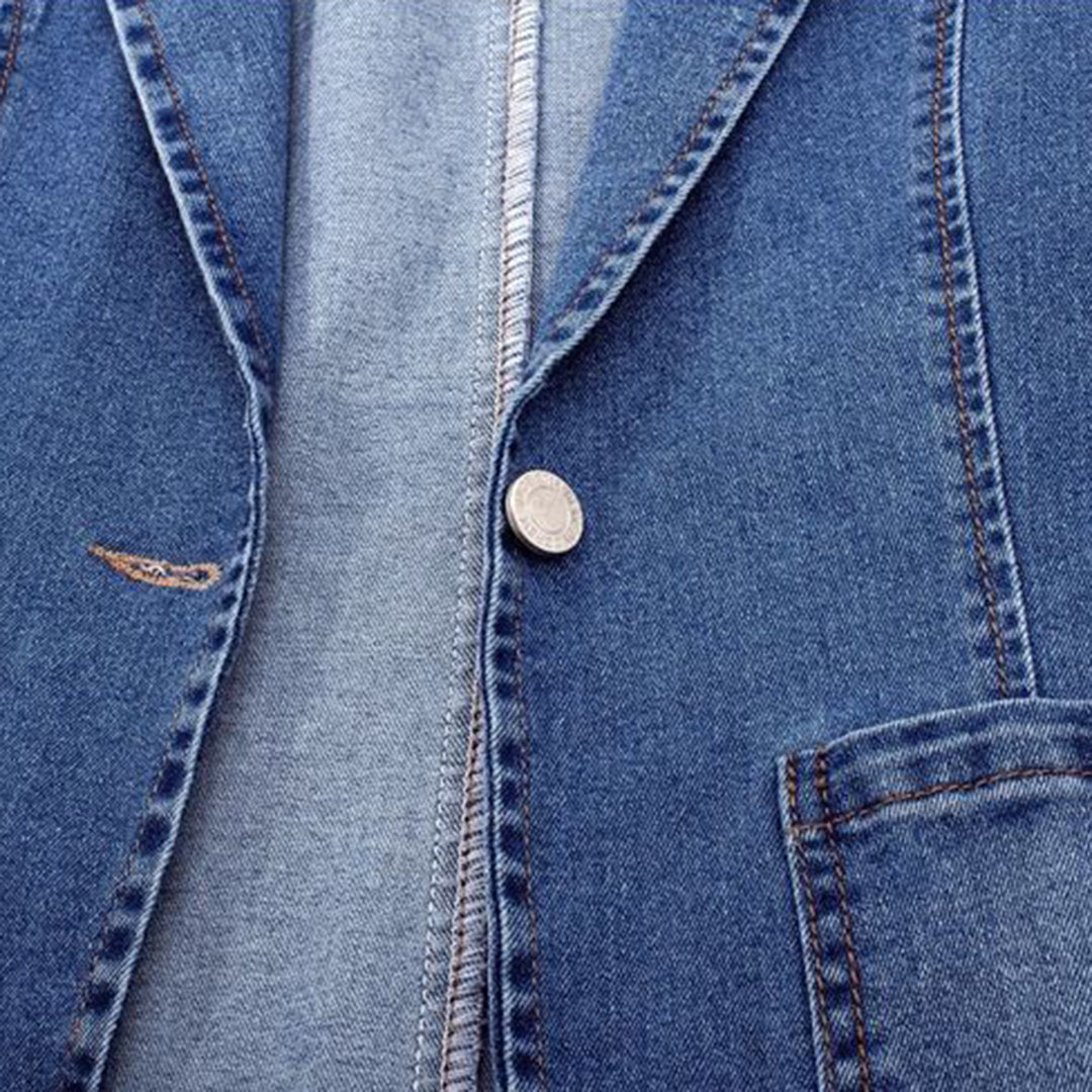 Tailored fit denim blazer for women