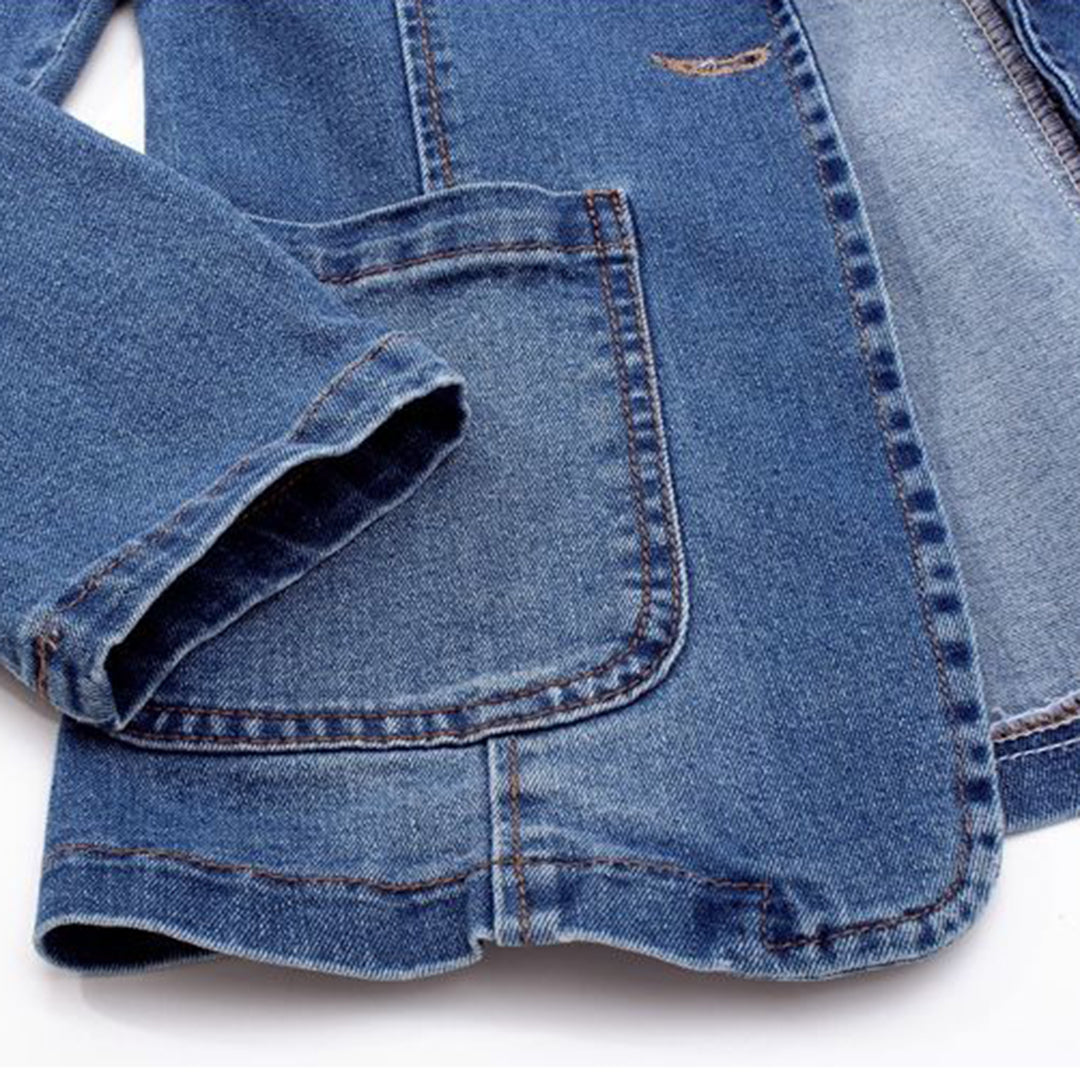 Tailored fit denim blazer for women