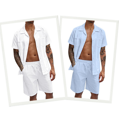 New Year's Eve - Stylish set for men: shirt & shorts