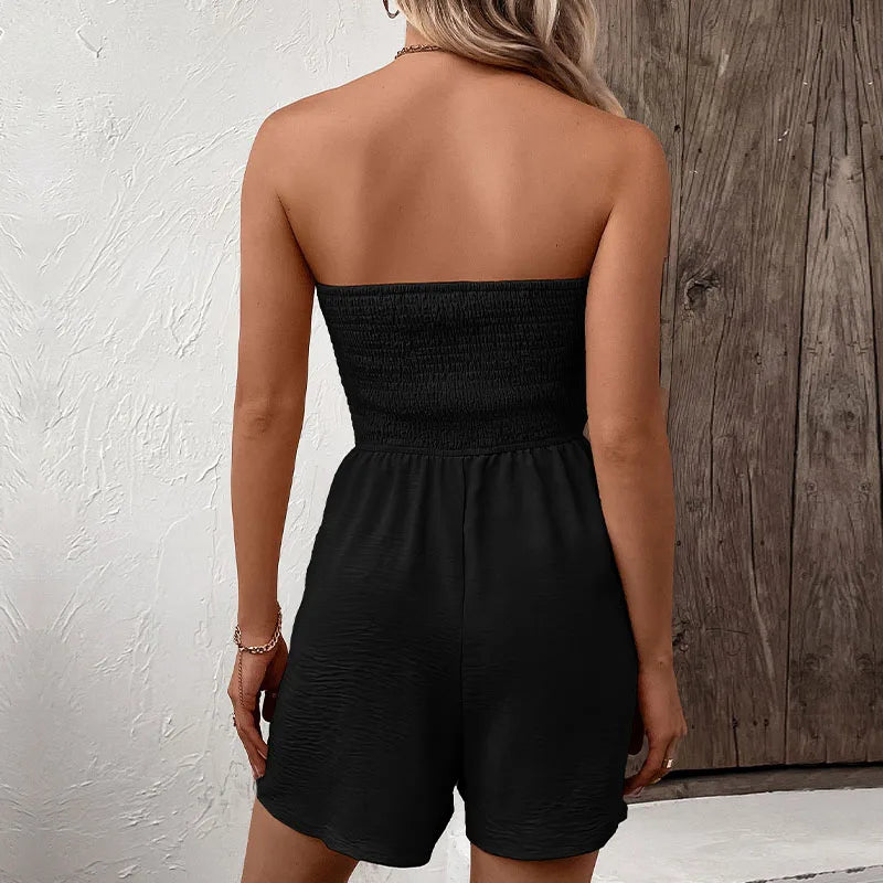 Mariella - Strapless Romper with Straps