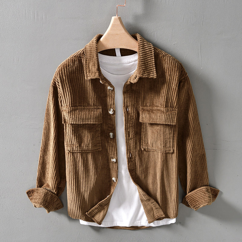 Caleb - Retro Corduroy Over Shirt