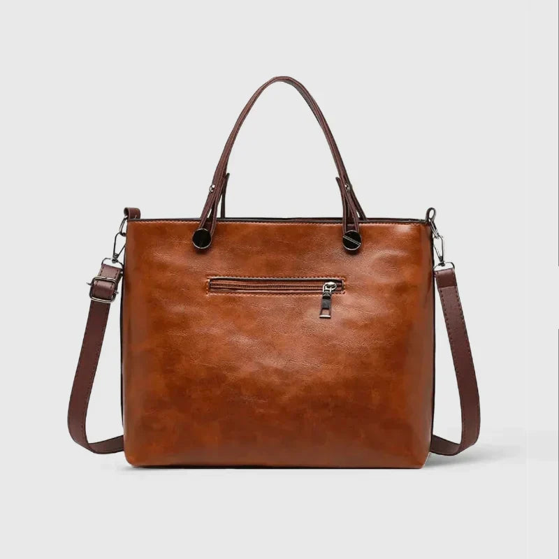 Verona bag in vegetable leather with multiple compartments