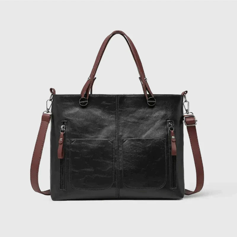 Verona bag in vegetable leather with multiple compartments