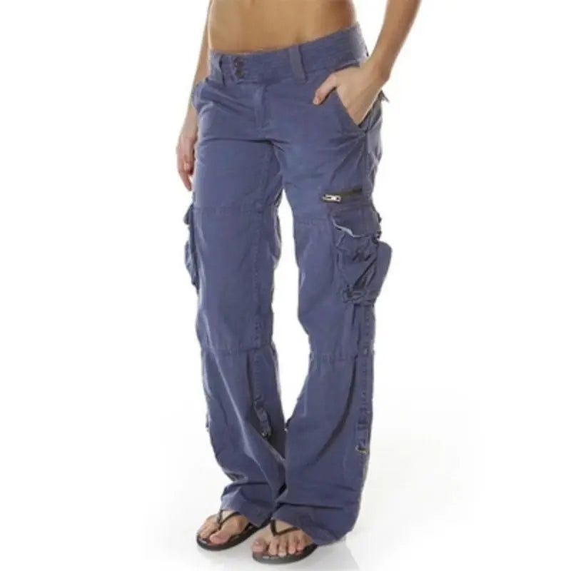 Hailey - Low Waist Cargo Pants - Casual - Trendy - Ideal for Fall