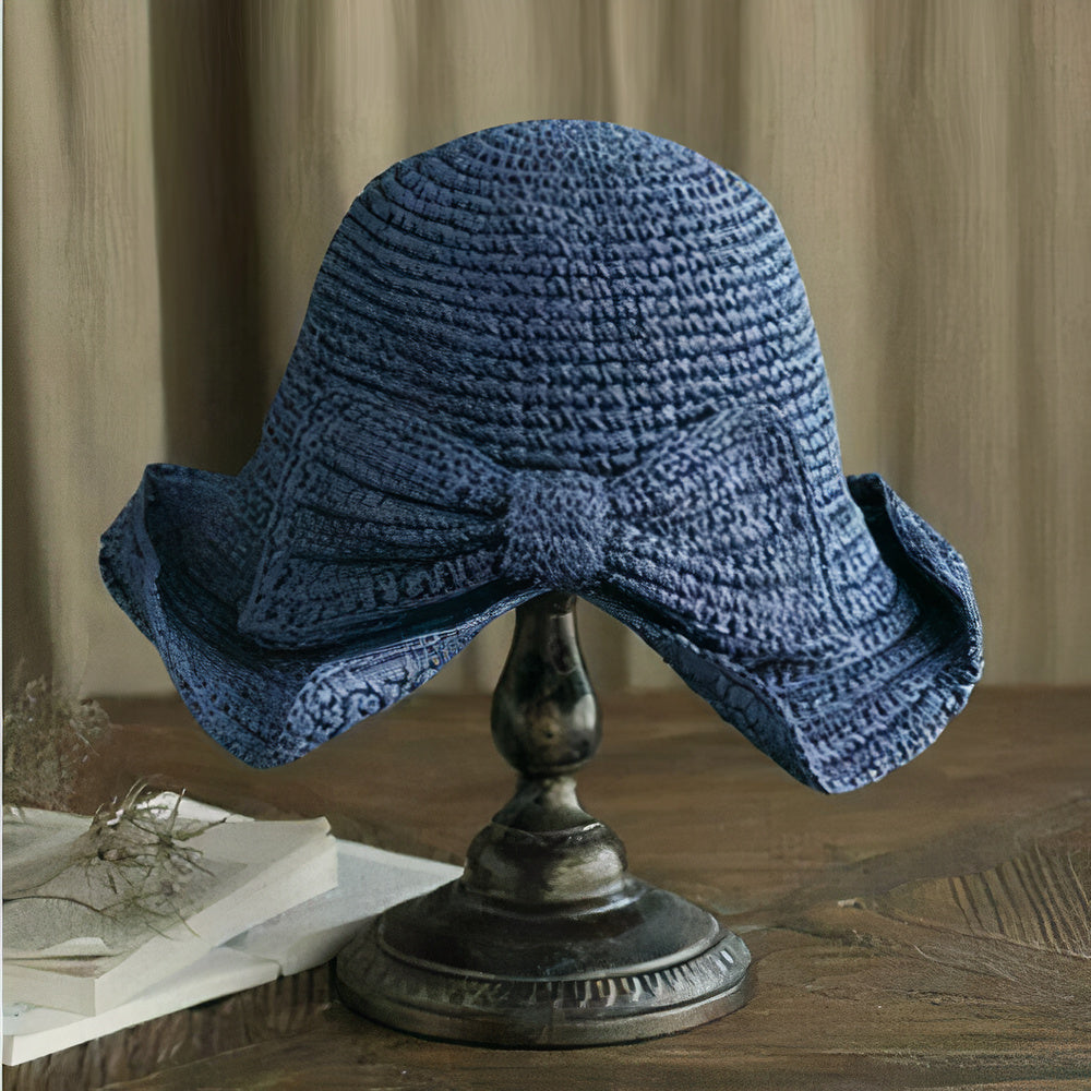 ELNA - Foldable summer hat with bow