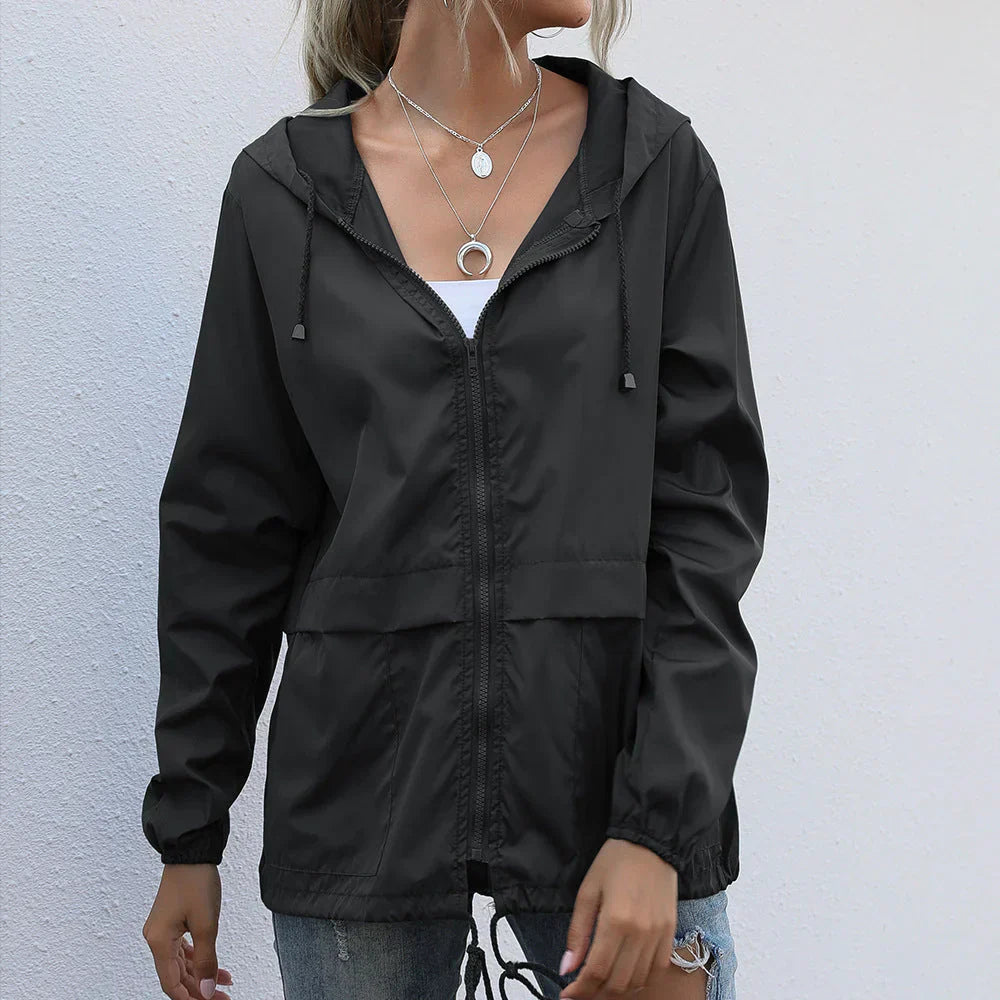Seren | Hooded Zip-Up Jacket with Collar