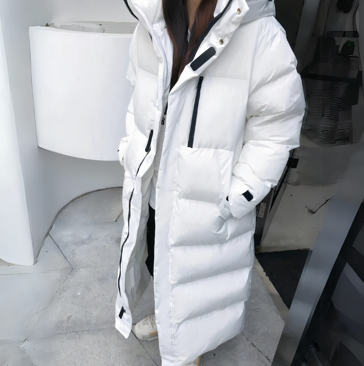 Stylish long winter coat