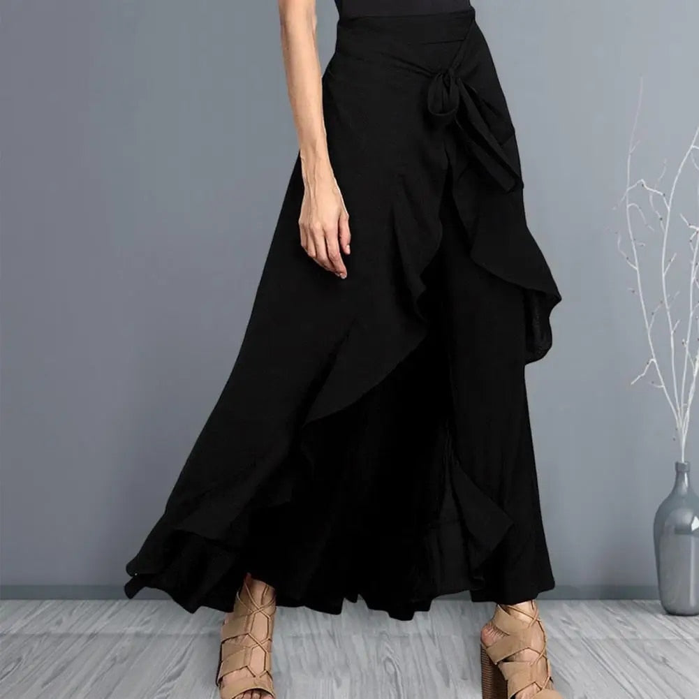 Hernia - Maxi skirt with ruffle detail