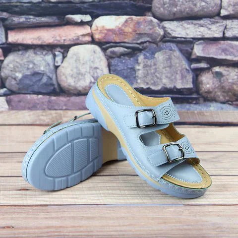 Orthopedic leather sandals | glayza