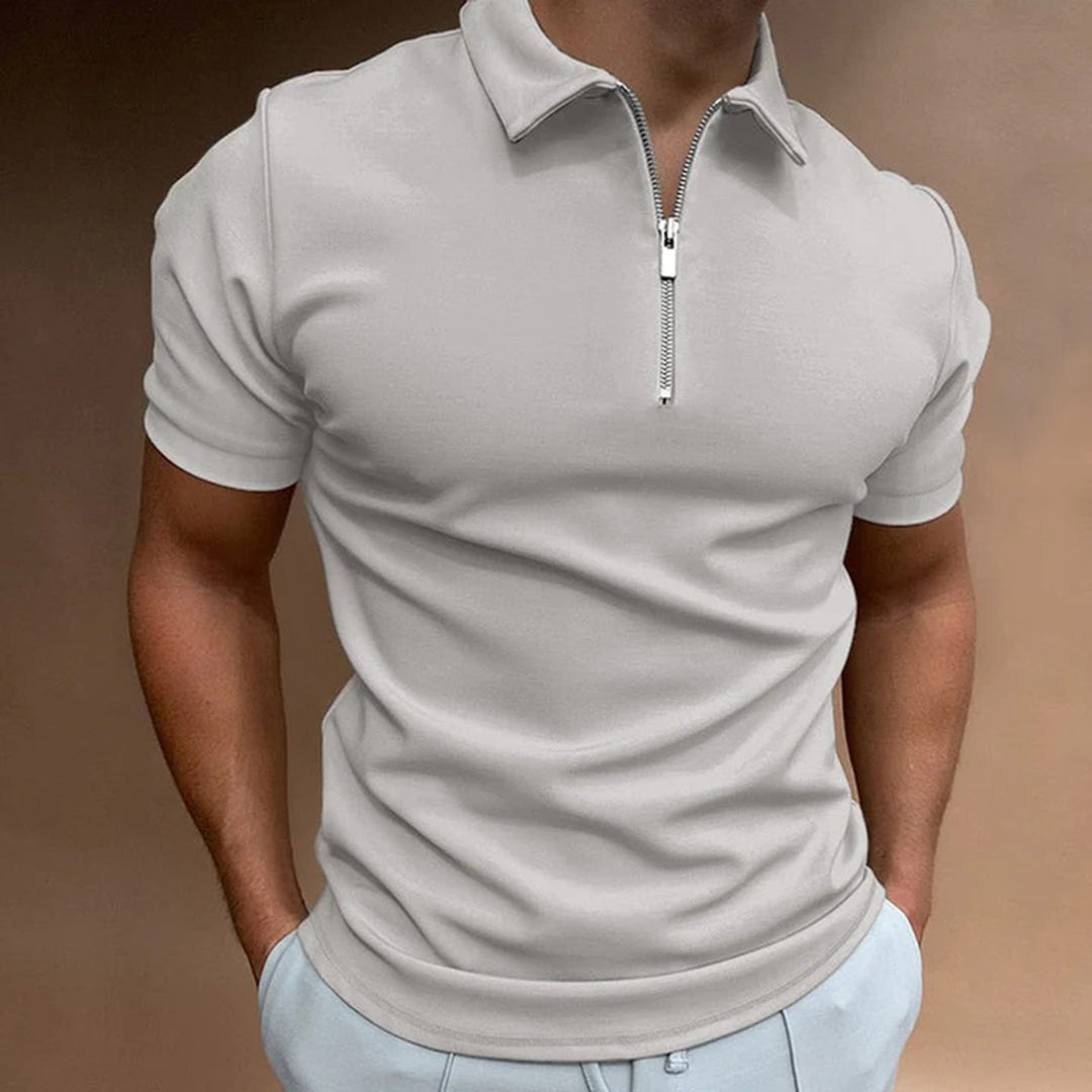 Andre - Zip Polo Shirt - Casual - Timeless Style - Ideal for Summer