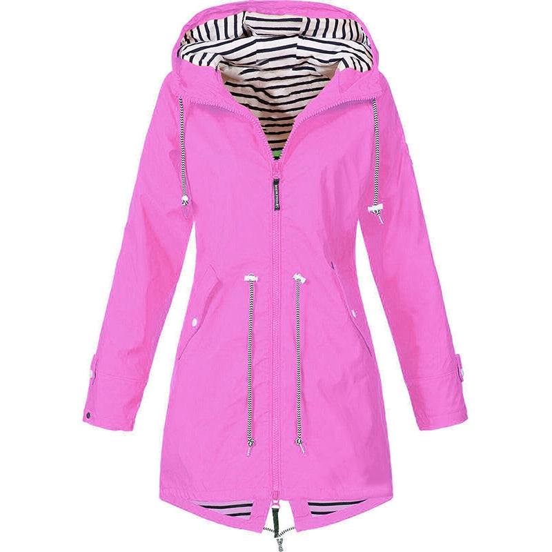 All-Season Waterproof Rain Jacket | Breathable Lightweight Outdoor Coat for Women