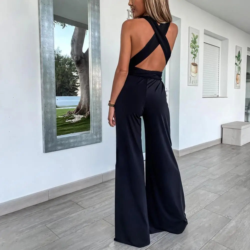 Sophia - Elegant jumpsuit with cross back