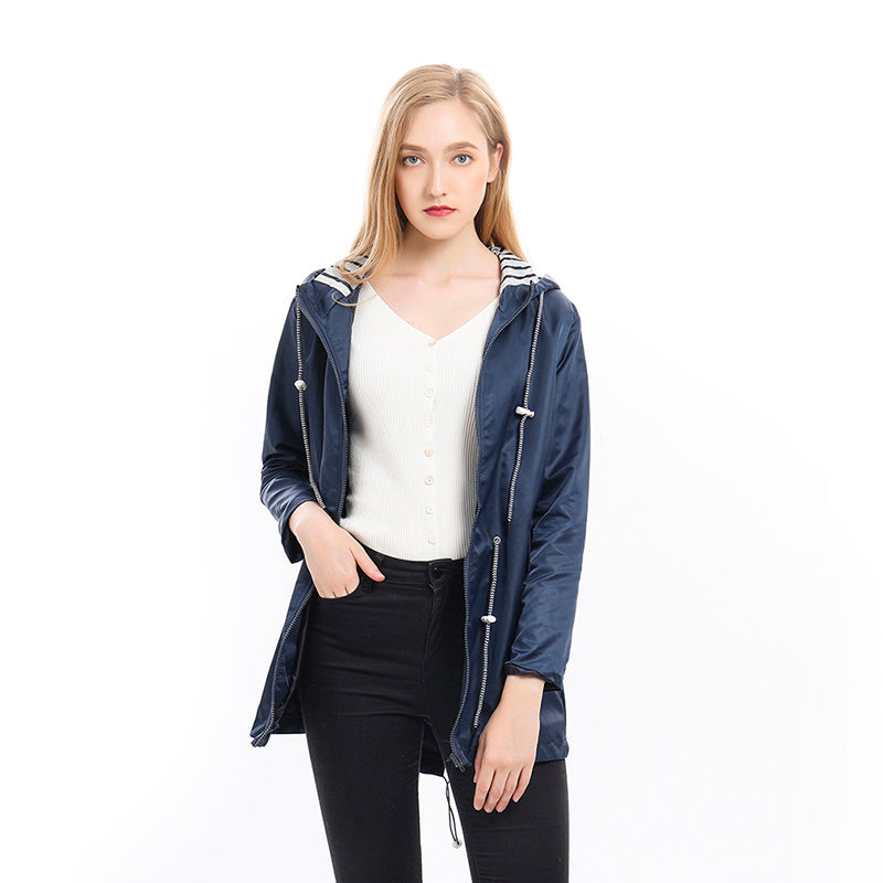 All-Season Waterproof Rain Jacket | Breathable Lightweight Outdoor Coat for Women