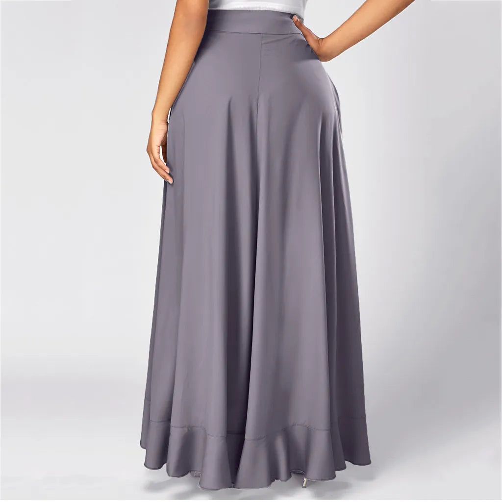 Hernia - Maxi skirt with ruffle detail