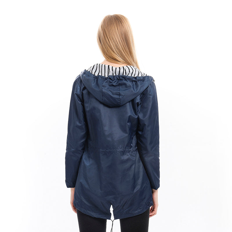 All-Season Waterproof Rain Jacket | Breathable Lightweight Outdoor Coat for Women