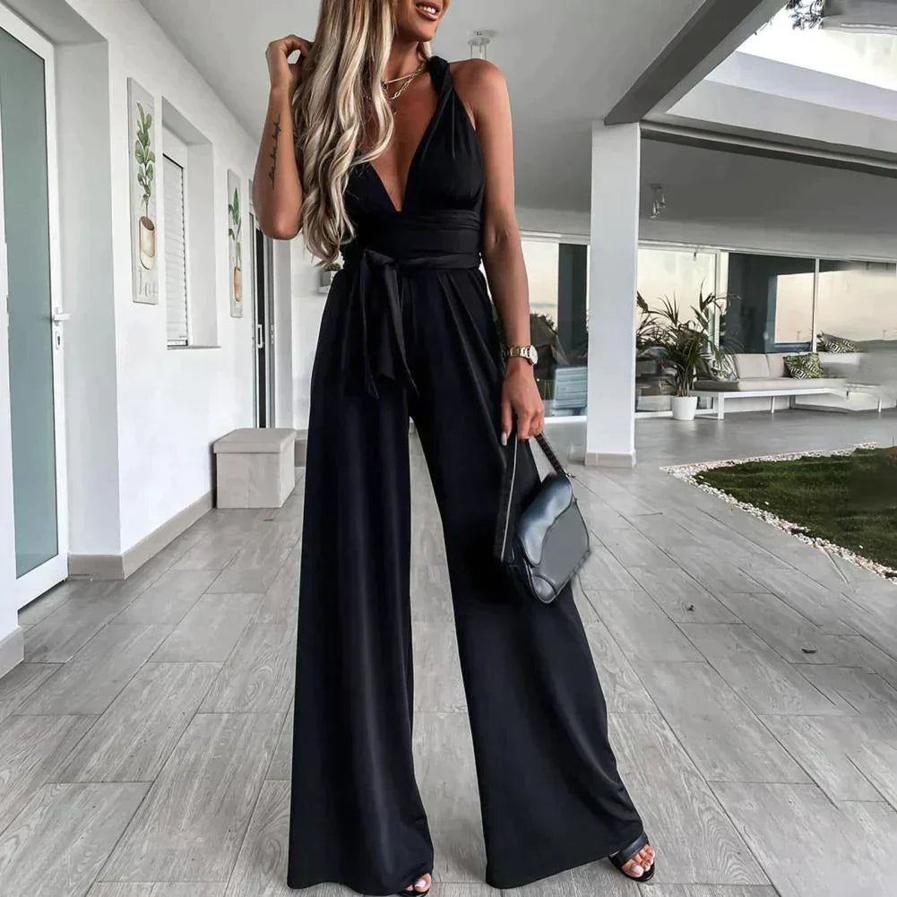 Sophia - Elegant jumpsuit with cross back