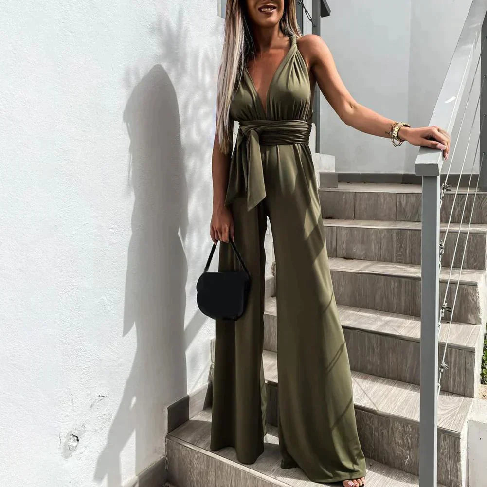 Sophia - Elegant jumpsuit with cross back