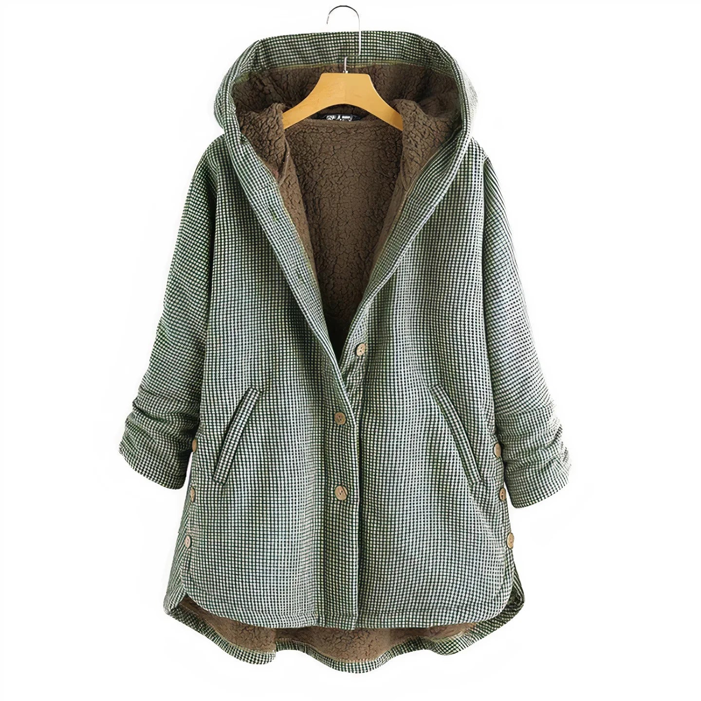 Megan | Women's Plaid Hooded Jacket