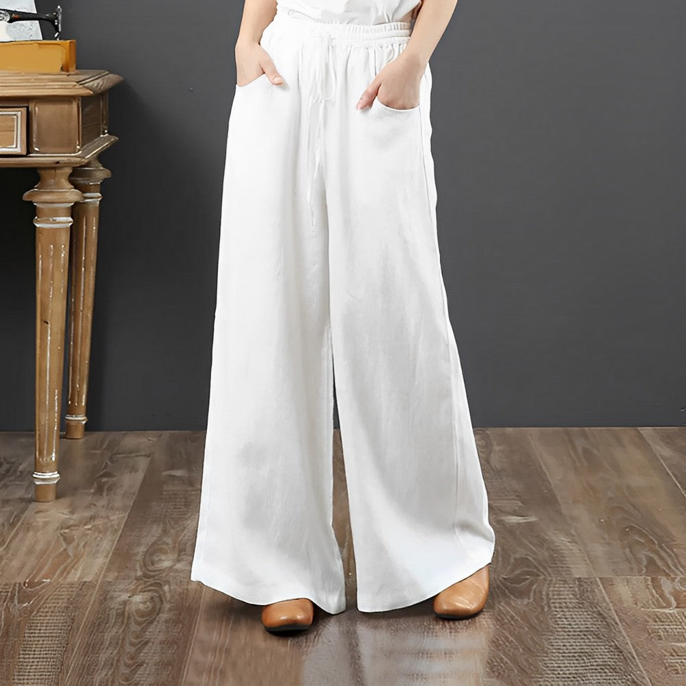 Casual linen summer trousers