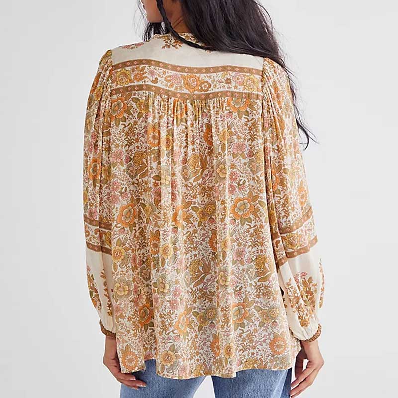 Steffi - Bohemian blouse with tassel details