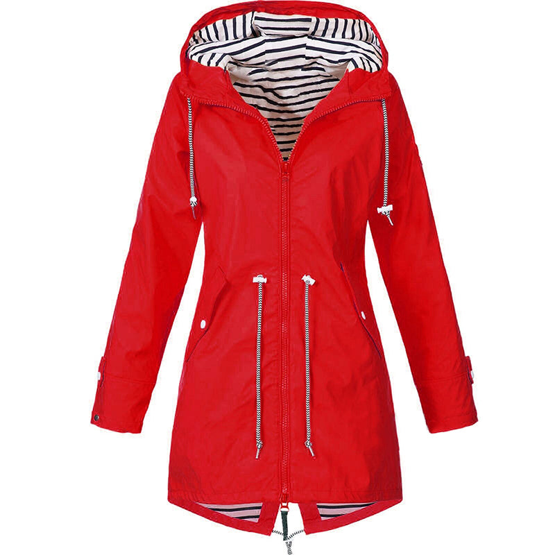 All-Season Waterproof Rain Jacket | Breathable Lightweight Outdoor Coat for Women